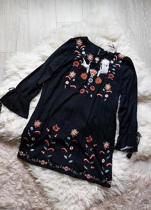 🌸💜🌺 изысканное платье с вышивкой