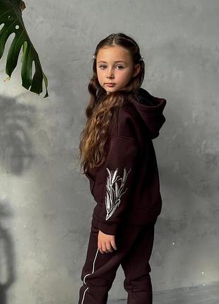 Костюм утеплений спортивний дитячий з вишивкою