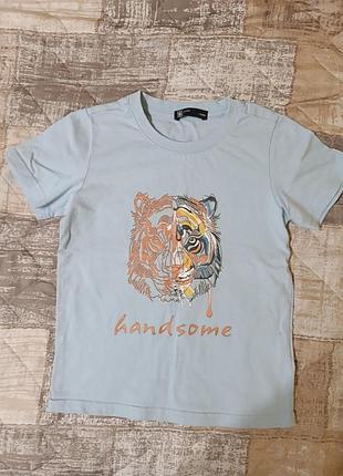 Футболка голубая