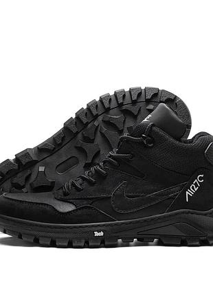 Мужские зимние кожаные ботинки air max