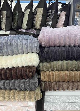 Плед покривало полоска велюр; 150/200 шарпей
графіт