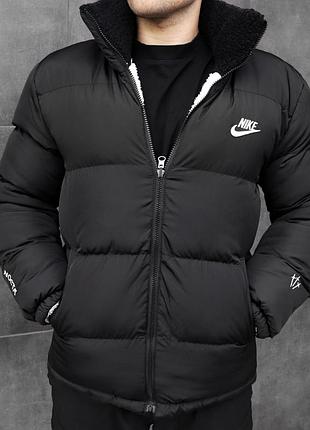 Чоловіча зимова куртка nike | куртка найк | пуховик nike | пуховик найк | двостороння куртка