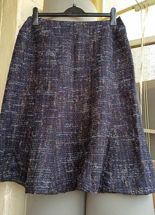 Теплая юбка-годе,в составе шерсть и альпака,50-52разм,seda fachion