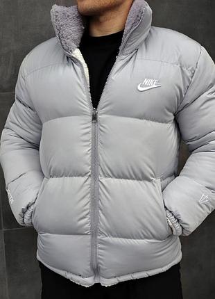 Чоловіча зимова куртка nike | куртка найк | пуховик nike | пуховик найк | двостороння куртка