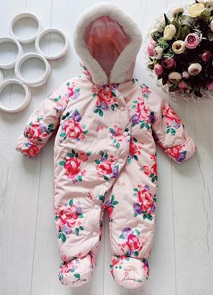 Теплый комбинезон на синтепоне для девочки артикул: 24881 бренд: tu (ти-ю)