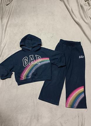 Спортивный костюм для девочки gap худи + штаны палаццо