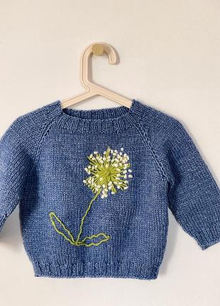 Свитер детский ручная работа шерсть