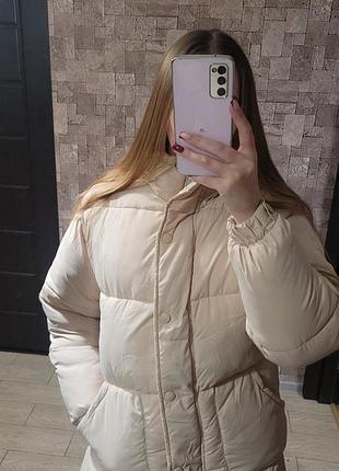 Куртка зимова беж