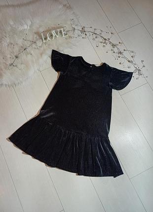 Платье велюр Черное. j.lewis