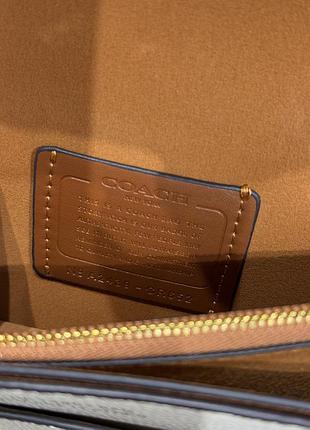Сумка coach tabby shoulder bag 20 brass/chalk 4