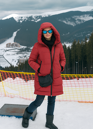 Теплий зимовий пуховик lora duvetti