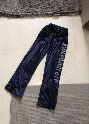 Juicy couture велюрові штани кльош велюровые штаны клёш