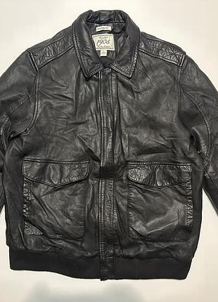 Винтажная кожанная куртка jos a bank
