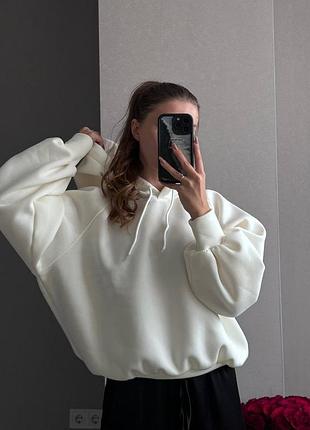 Жіноча повсякденна тепла класична тепла кофта худі з капюшоном тканина тринитка на флісі