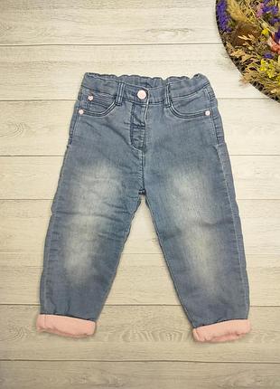 Джинсы на утеплении 1-1.5 года (80-86)