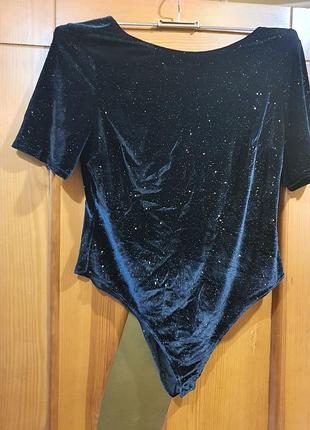 Боді оксамит стрейч великий розмір 20