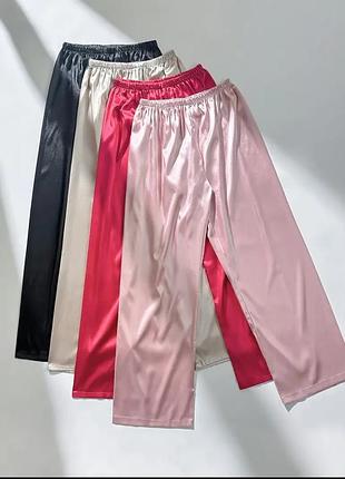 Штани для сну жіночі, р-l нові, легкий шовк, доставка по україні