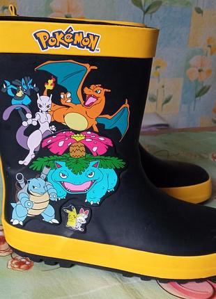 Фирменные резиновые сапоги pokémon george р. 12-31-19,7 см.
