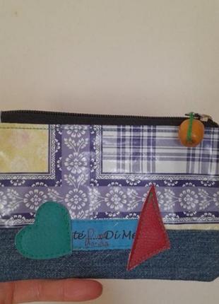 Косметичка шкірзам. сер розмір. . на блискавці