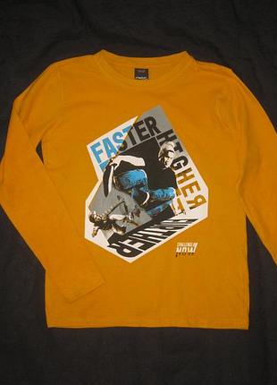 146-152 зріст, яскравий жовтий реглан лонгслів chapter young