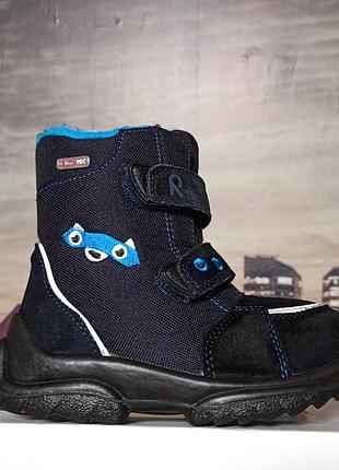 Зимові черевики для хлопчика reima, мембрана reima-tec "темно-сині"розмір 25, довжина устілки 17 см