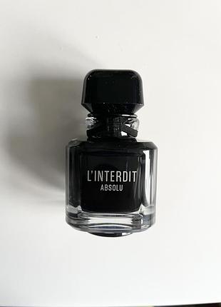 Использованный флакон от духов l’interdit absolu edp