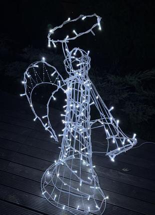 Ангел різдвяний новорічний 145 см, 150 led