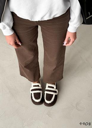 Жіночі уггі-лофери натуральна замша