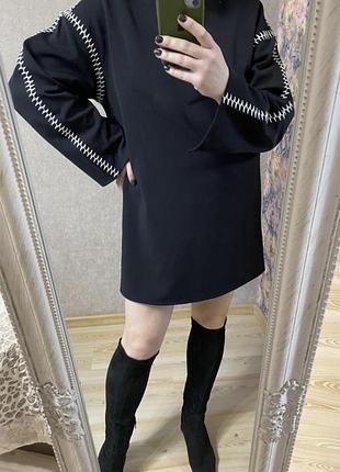 Шикарное стильное платье до колена 50 р