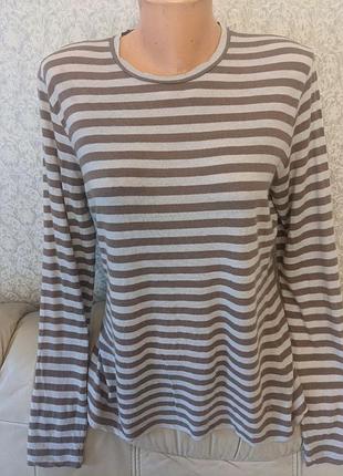 Світер жіночий windsor вовна вовняний светр кофта  кофточка водолазка у смужку довга натуральна жіноча гольф