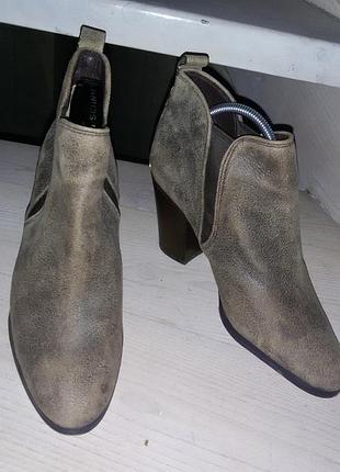 Michael kors - стильные замшевые ботинки челси р. 38,5-39 (25,5 см) - ausa-8 1/2