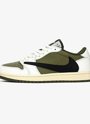 Кросівки жіночі / чоловічі білі зелені оливкові з шкіри осінні весняні літні