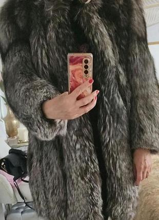 Шуба з чорнобурки