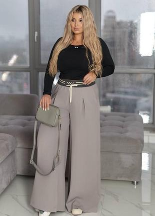 Жіночі широкі брюки | 376