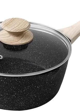 Сотейник с толстым дном объем 1.2л с антипригарным керамическим покрытием