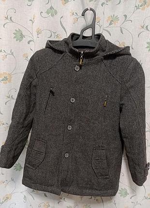 Пальто хлопчик 134