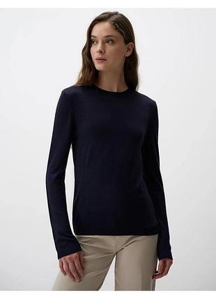 Лонгслив черный женский базовая модель