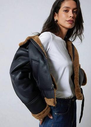 Дублянка чорна з котрасним хутром