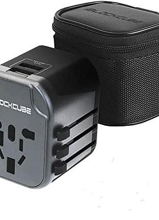 Международная универсальная туристическая розетка iblockcube с 2 usb-портами уценка
