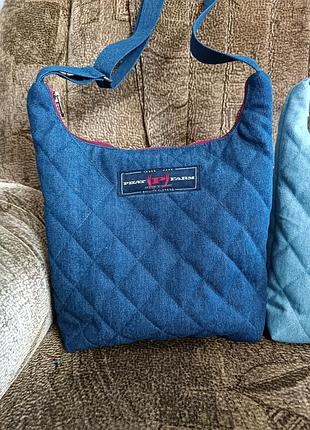 Джинсова сумка через плече