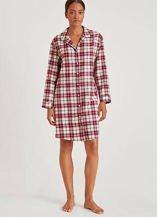 Calida-xs-теплая фланелевая пижама
