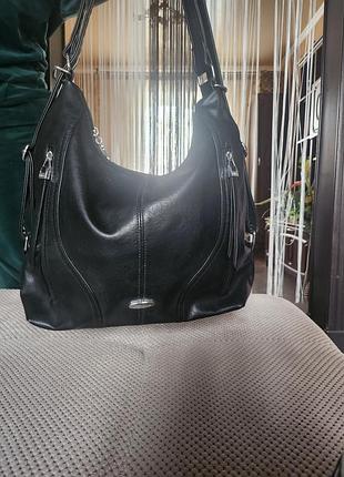 Красивая сумка из прессованной кожи