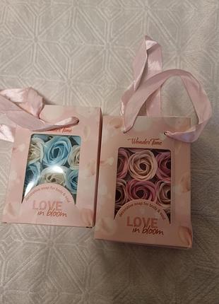 Мыльные розы набор подарочный набор мыло