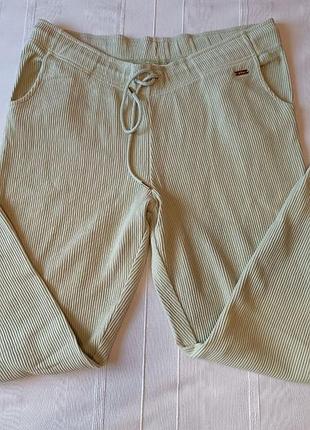 S.oliver спортивные трикотажные брюки джоггеры в рубчик под ольвет 100% хлопок