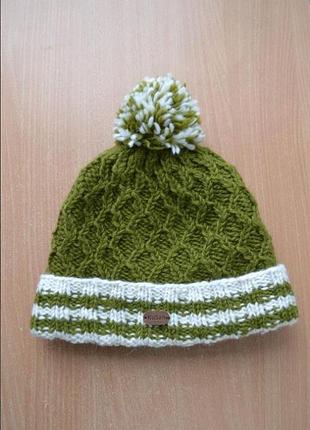 Теплая двойная шерстяная шапка headwear by kusan, унисекс, шерсть