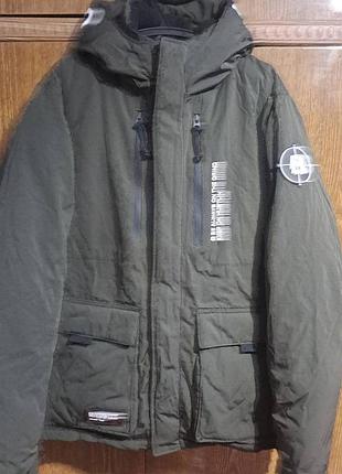 Мужская зимняя куртка black squad,р.l
