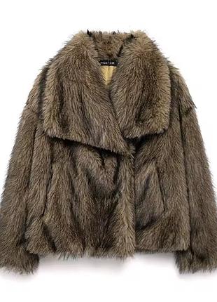 Шуба жіноча штучна у стилі zara