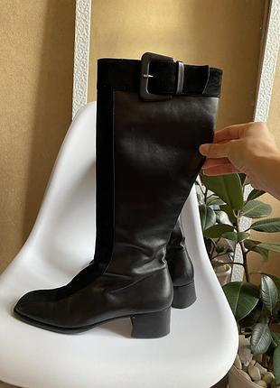 Кожаные сапоги люкс сегмент vero guoio italy 41 (26cm., 26.5)