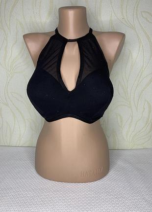 Ліфчик чорний зі стразами