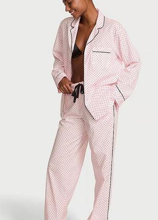 Піжама з бавовни сорочка і штани victorias secret, оригінал